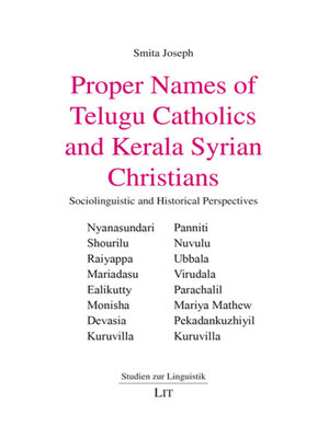 cover image of Proper Names of Telugu Catholics and Kerala Syrian Christians